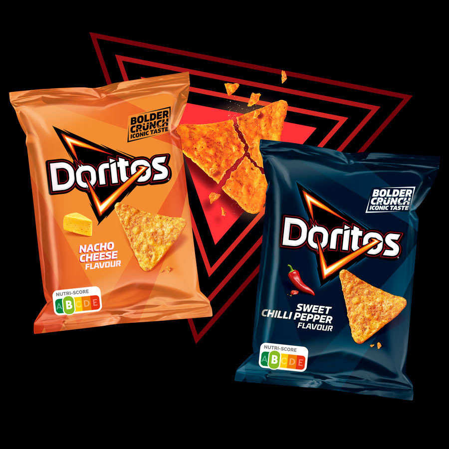 Rohkeanrouskuvat Doritos-lastut